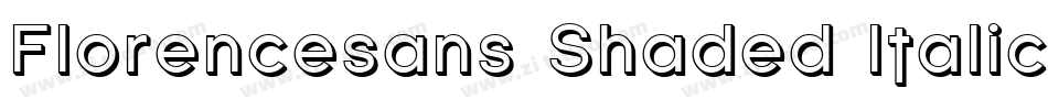 Florencesans Shaded Italic字体转换